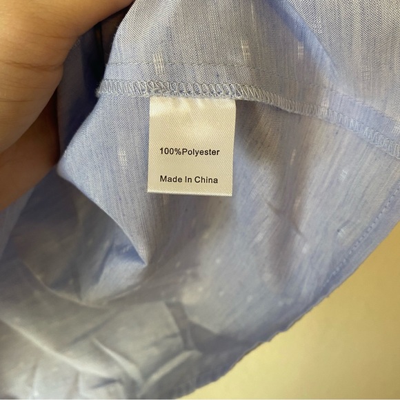 Tuckernuck | Women's Chambray Inara Blouse Light Blue Size Small - Picture 7 of 10